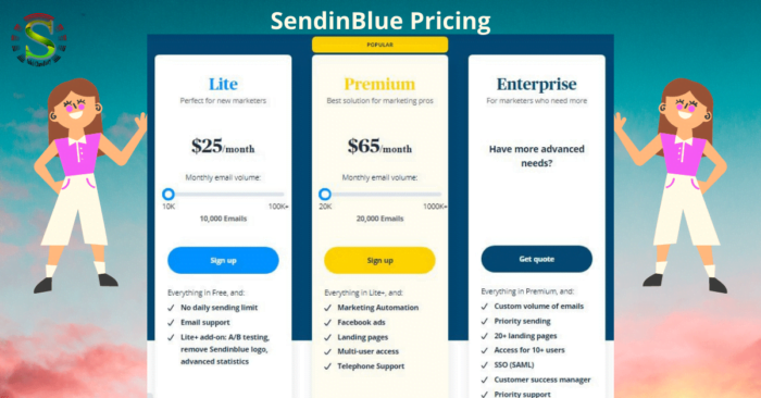 SendinBlue Pricing