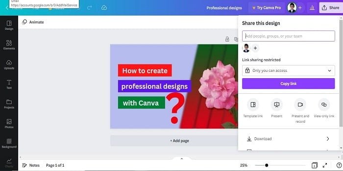 How to Make Professional Designs With Canva Share Design