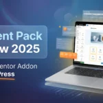 Element Pack review 2025 showing Elementor addon interface and widgets
