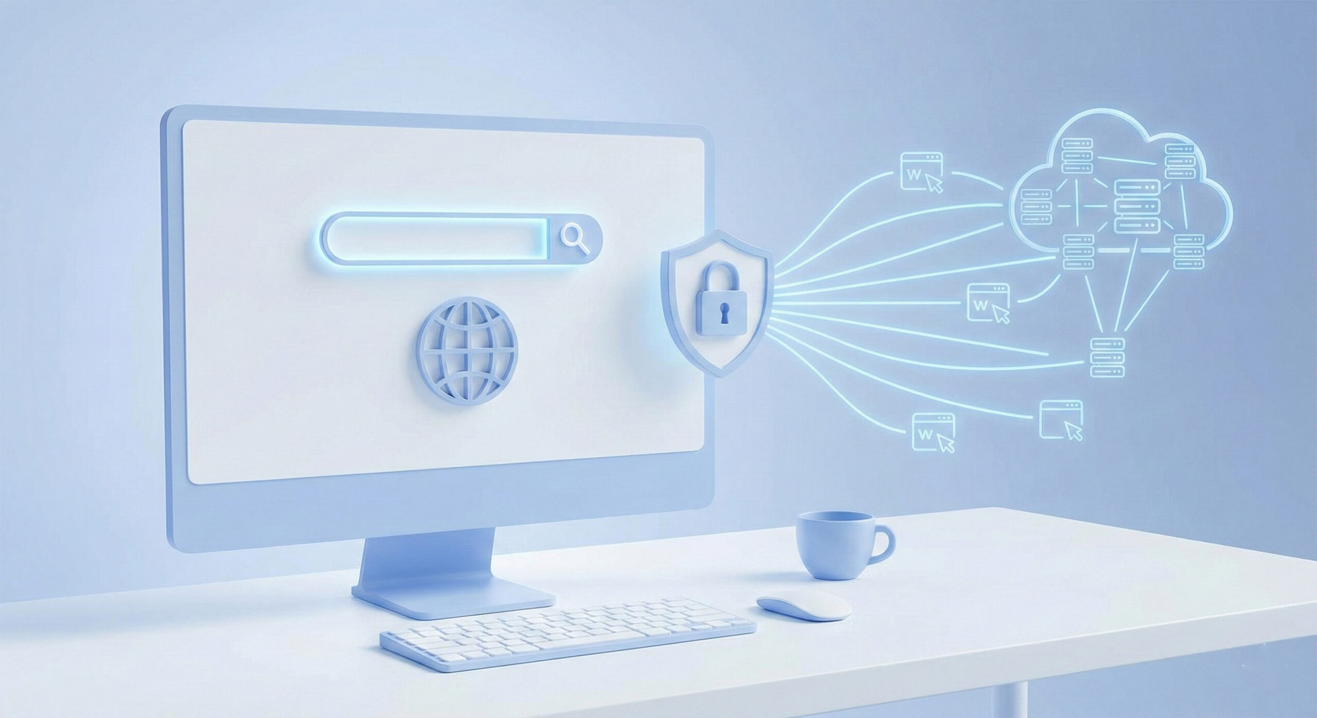 Namecheap domain registration service illustration