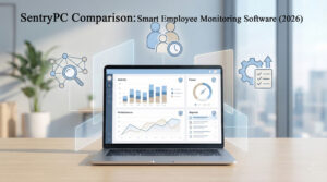 SentryPC comparison showing employee monitoring and productivity tracking software features