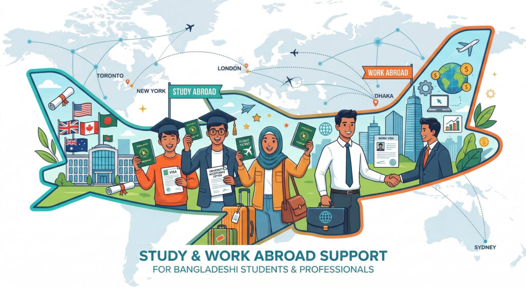 study and work abroad support service