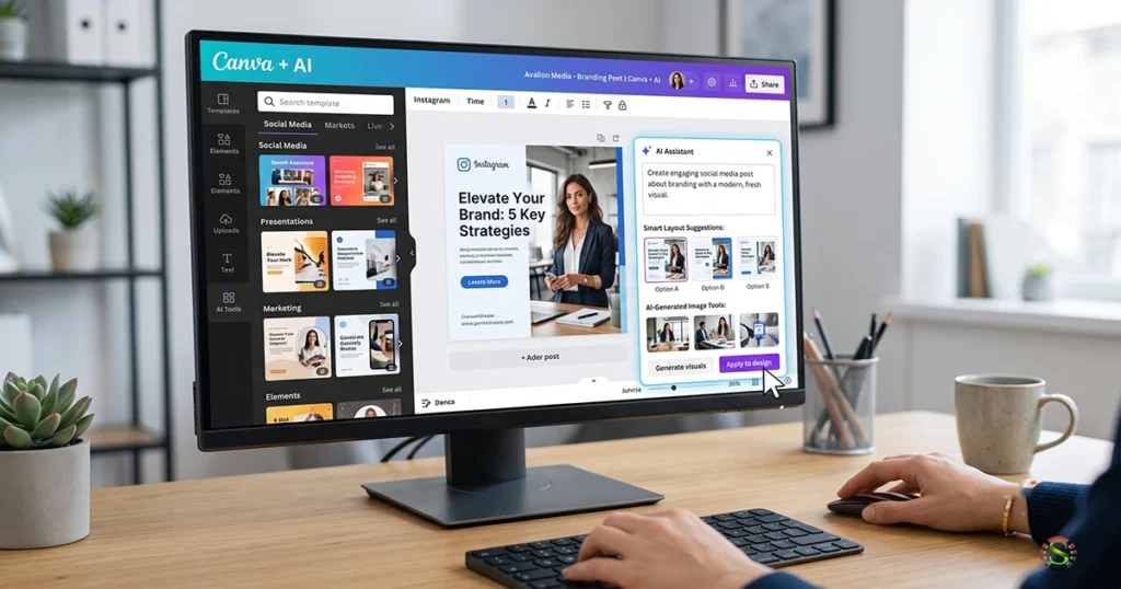Best Design Tools for Content Creators in 2026 Canva AI design tool interface for content creators