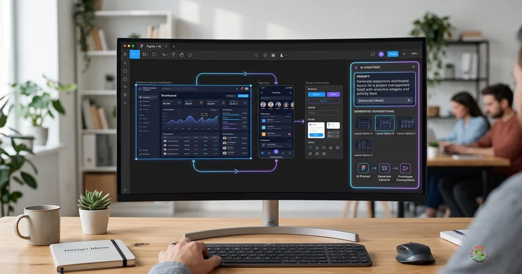 Best Design Tools for Content Creators in 2026 Figma AI interface for UI UX design